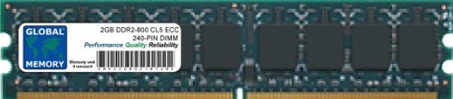 GLOBAL MEMORY 2 GB DDR2 800 MHz PC2–6400 240-PIN ECC DIMM (UDIMM) Arbeitsspeicher für Servers/WORKSTATIONS/MAINBOARDS von GLOBAL MEMORY