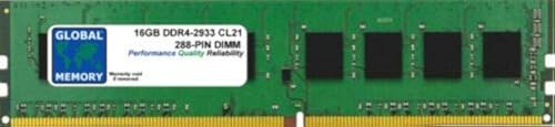 Global Memory 16 GB DDR4 2933 MHz PC4-23400 288-PIN DIMM Speicher RAM für PC Desktops/Motherboards von GLOBAL MEMORY