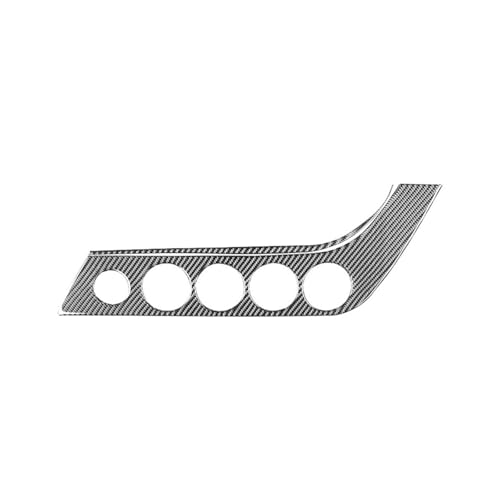 GLONHKDI Carbon Fiber Innenausstattung Auto Zentralverriegelung Knopf Einstellfeld Verkleidung Aufkleber Kompatibel for BMW Z4 Serie E89 2009-2016 Zubehör(Left-hand drive) von GLONHKDI