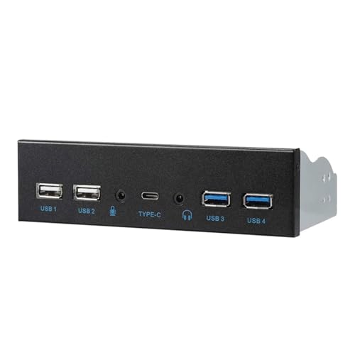 5 25-Zoll Medien Dashboards USB3.0-Frontplatte 2 USB3.0 + 2 USB2.0 + TypeC 3 5 Mm PC Desktop 5 25-Zoll von GMBYLBY