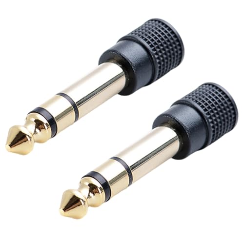 GMBYLBY 6 35 Mm 1/4" Stecker Auf 3 5 Mm 1/8" Buchse Stereo Sound Adapter Für Gitarre Kopfhörer Verstärker Vergoldet von GMBYLBY