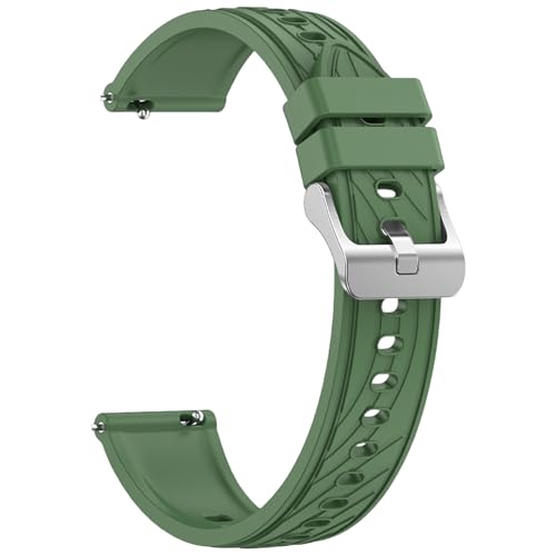 GMBYLBY Modisches Bequemes Silikon Uhrenarmband 18 Mm Leicht Zu Reinigen Sportarmband Geeignet Für Smartwatches Unisex von GMBYLBY