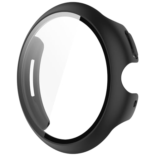 GMBYLBY Smartwatch-Schutzabdeckung aus PC-Glas für Pixel Watchs 3, 41 mm, 45 mm, Bildschirmrahmen, sicher, schnell anzubringen und zu entfernen von GMBYLBY