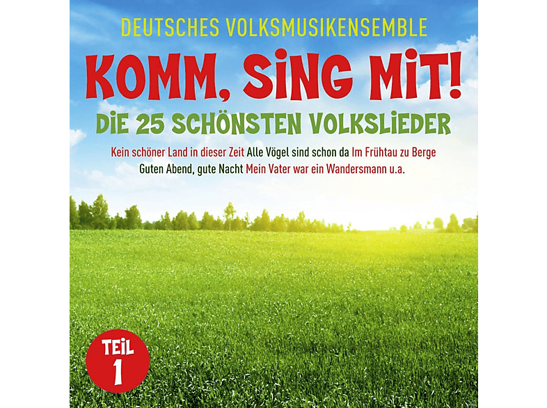 Deutsches Volksmusikensemble - Komm, Sing Mit!-25 Schönste Volkslieder 1 (CD) von GMO - THE LABEL