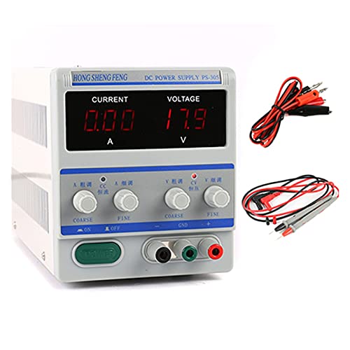 Gleichstromversorgung variabel Labor DIY. Einstellbares digitales Switching. DC Stromversorgung 3. 0V 5A. for Notebook-Telefon-Aeromodelling-Stromspannungstest(A,220V) von GMUME