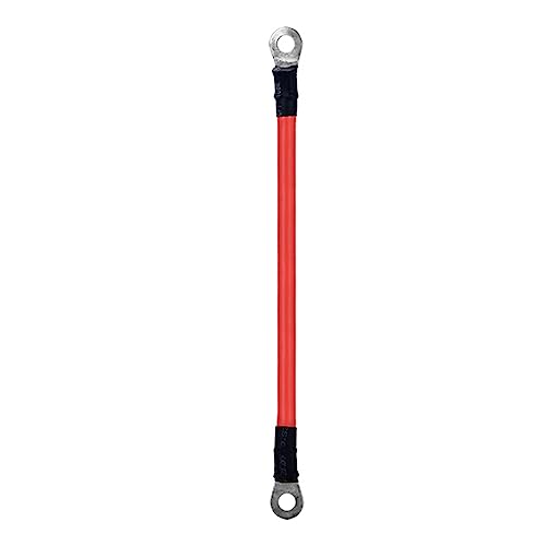 Linearantrieb mit hoher Geschwindigkeit Batterie-Wechselrichter-Verbindungskabel 8 6 4 2 AWG Jumper-Starterkabel for Autobatterie-USV-Wechselrichter M8 M6 M10 Hochstromkabel Wasserdicht(Red,20CM_6AWG- von GMUME