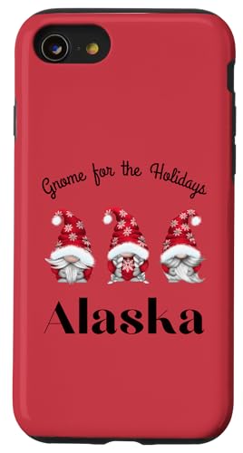 Hülle für iPhone SE (2020) / 7 / 8 Zwerg für die Feiertage Alaska Merry Christmas Zwerge von GNOME FOR THE HOLIDAYS US STATE DESIGNS