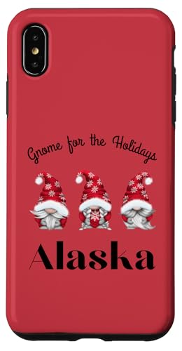 Hülle für iPhone XS Max Zwerg für die Feiertage Alaska Merry Christmas Zwerge von GNOME FOR THE HOLIDAYS US STATE DESIGNS