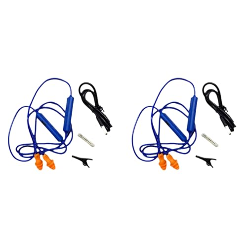 GNURBDILFO 2X Ohrstöpsel Bluetooth-Kopfhörer für die Arbeit, Geräuschunterdrückung, Gehörschutz, Baustellen, Laute Orte, Blau GNURBDILFO 2X Ohrstöpsel Bluetooth-Kopfhörer für die Arbeit, Geräuschunterdrückung, Gehörschutz, Baustellen, Laute Orte, Blau von GNURBDILFO
