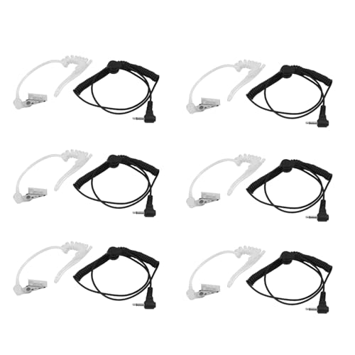 GNURBDILFO 6X 617-1N 3,5 mm Empfaenger/Nur Zuhoeren Surveillance Headset Ohrhoerer mit Klaren Akustischen Spule Ohrhoerer Audio-Kit GNURBDILFO 6X 617-1N 3,5 mm Empfaenger/Nur Zuhoeren Surveillance Headset Ohrhoerer mit Klaren Akustischen Spule Ohrhoerer Audio-Kit von GNURBDILFO