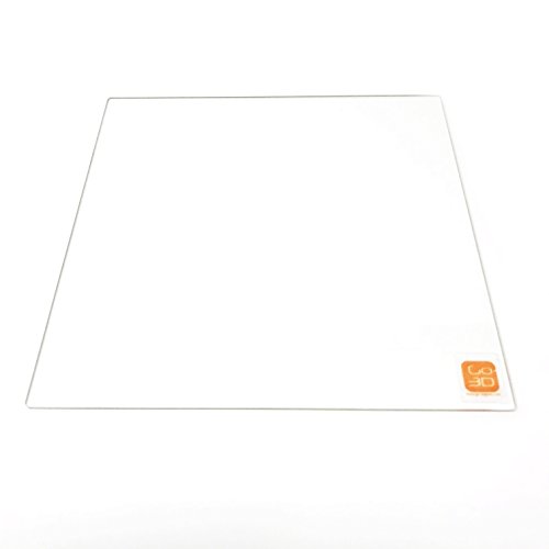 220 mm x 220 mm Borosil Glas Teller/Bett W/flach poliert Rand für MK2 MK3 Beheizbares Bett 3D Drucker von GO-3D PRINT
