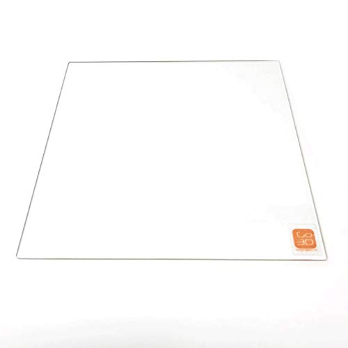 Borosilikatglasplatte/Bett mit flachem, poliertem Rand für Ender 5 Plus 3D-Drucker, 370 x 377 mm von GO-3D PRINT