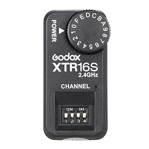 Godox XTR16S 16 Channels XTR-16S Remote 2,4GHz Wireless Power-Control Blitz Trigger Receiver für V860 TT850 (XTR-16S) schwarz von Godox