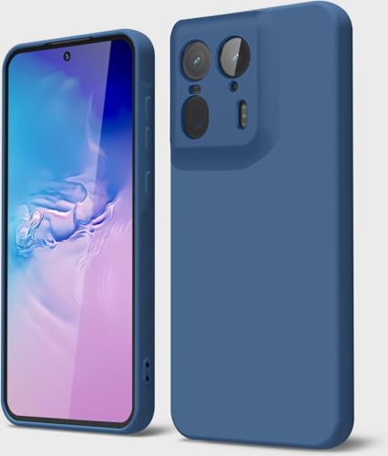 GOGME Hülle für Motorola Edge 50 Ultra 5G Handyhülle mit Kratzfestem Mikrofaserfutter, Silikon Schutzhülle Stoßfest Kameraschutz Dünn Weiche TPU Case, Blau von GOGME