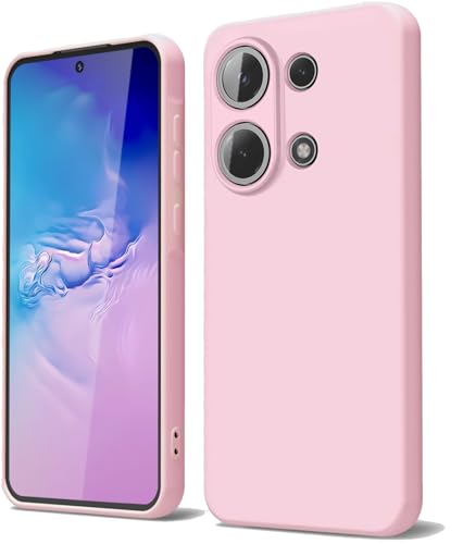 GOGME Hülle für Xiaomi Redmi Note 13 Pro 4G / Poco M6 Pro 4G Handyhülle mit Kratzfestem Mikrofaserfutter, Silikon Schutzhülle Stoßfest Kameraschutz Dünn Weiche TPU Case, Rosa von GOGME