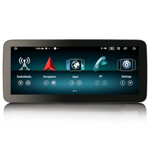 GONFEN 12,3" IPS 8-Kern Android 13.0 DAB+ Autoradio Für Mercedes-Benz A/GLA/CLA/G-Klasse W176 X156 C117 NTG 5.0/5.1/5.2 GPS Navi 8GB+128GB CarPlay Android Auto WiFi DSP Bluetooth 5.0 Lenkradsteuerung von GONFEN