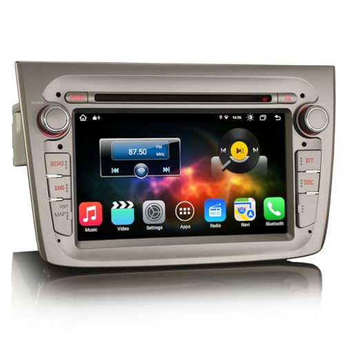 GONFEN Acht-Kern Android 13 GPS Autoradio Für Alfa Romeo Mito mit Navigation Unterstützt Wireless CarPlay Android Auto 4GB RAM + 64GB ROM DSP WiFi 4G DAB+ OBD2 TPMS DVB-T2 Bluetooth DVD USB Canbus SWC von GONFEN