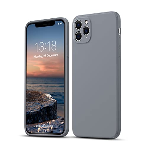 GOODVISH Hülle Kompatibel mit iPhone 11 Pro Max | Ultra dünn Silicone Hülle | Kameraschutz und Bildschirmschutz | 360° Voll abgedeckte stoßfeste Handyhülle für iPhone 11 Pro Max -6,5 Zoll | Grau von GOODVISH