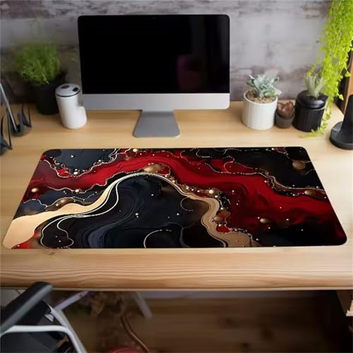 XXL Großes Gaming Mauspad 1500x800x3mm Wunderschöne Muster Erweitertes Genähte Kanten Mauspad,Verbessert Präzision und Geschwindigkeit,Mousepad für PC,Laptop von GOOFEI