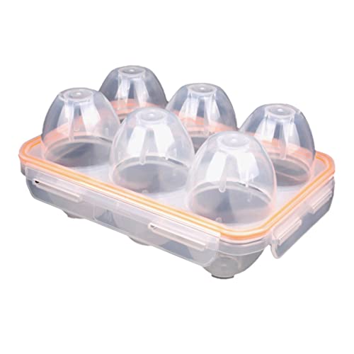 GOOHOCHY 6er Set Tragbare Eierbox Robuste Eier Schutzhülle Für Outdoor Aktivitäten Ideal Für Picknicks Und Camping Praktische Und Bequeme ösung Zur Aufbewahrung Von Eiern von GOOHOCHY