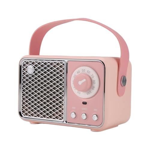 GOSER Bluetooth-Lautsprecher, Tragbarer Sound-Lautsprecher, Musik, Kabellos, Radio, FM, Mini, Bluetooth, Audio, Pink von GOSER