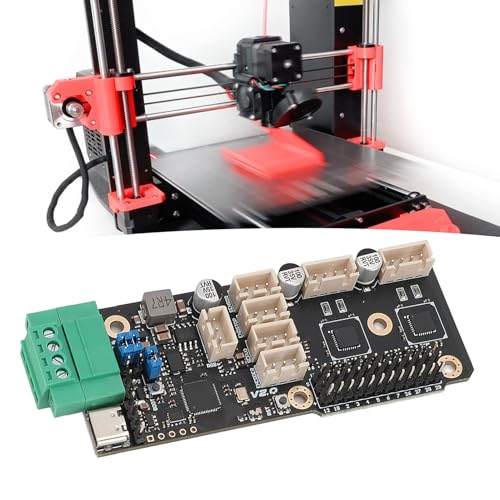 3D-Drucker-Motherboard, 3D-Drucker-Mehrfarben-Steuerplatine, ERB V2.0-Motherboard mit TMC2209-Laufwerk, Anschluss, für Voro ERCF V2.0 Enraged Carrot Feeder von GOWENIC