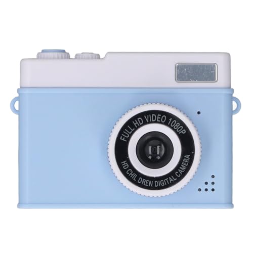 Digitalkamera, 1080P 48 MP Digitalkamera mit 2,0-Zoll-TFT-Farbbildschirm, 8-fachem Digitalzoom, Fülllicht, MP3-Player mit Spielen, Anti-Shake-Kamera für Reisen, College (Blue) von GOWENIC