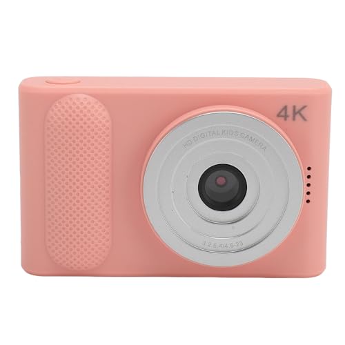 Digitalkamera, Autofokus 48 MP 4K Kamera für Fotografie, 16 facher Digitalzoom, Tragbare Point and Shoot Digitalkamera für Teenager Anfänger, Unterstützt 64 GB TF Karte (Rosa) von GOWENIC