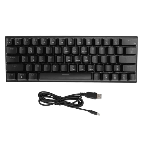 GOWENIC Gaming-Tastatur, K101D, 63 Tasten, Kabelgebunden, RGB-Hintergrundbeleuchtung, Ergonomische Schreibmaschinentastatur, 26 Tasten, Rollover-USB-Tastatur, Verstellbarer Fuß, von GOWENIC