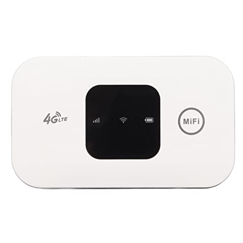 GOWENIC Mobiler 4G WLAN Router, Tragbares Reise WLAN mit 2100 mAh Akku, Mobiler MiFi Hotspot, Multiband Unterstützung, Unterstützt 10 Geräteverbindungen von GOWENIC