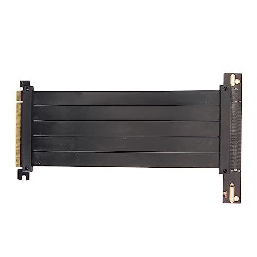 GOWENIC PCIE 4.0 X16 Riser Kabel, Hochgeschwindigkeits GPU Verlängerungskabel, 90 Grad Abgeschirmter PCIe Extender für GPUs der Serien RTX 40 und RX 7000 (20 cm) von GOWENIC