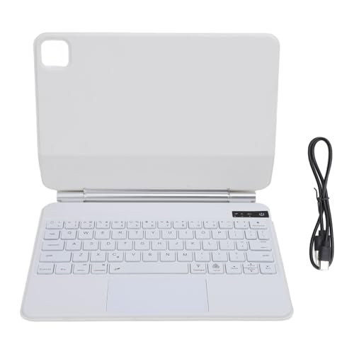 GOWENIC Touchpad-Tastaturhülle, Hintergrundbeleuchtung BT-Tastatur-Schutzhülle mit Magnetischem Ständer, 480-mAh-Akku, Sturzsichere Tablet-Tastaturhülle für Pro 11 Zoll Tablet von GOWENIC