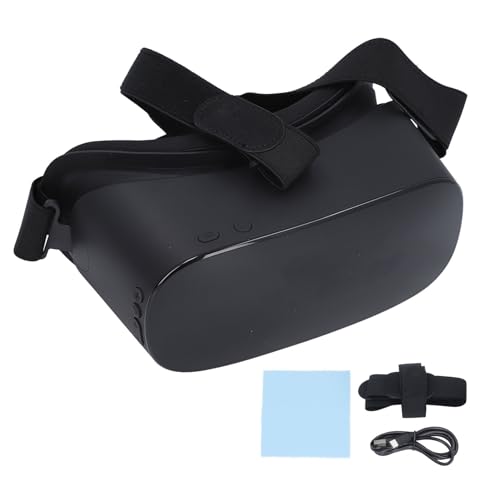 GOWENIC VR-Headset, 2,4 G 5 G Wi-Fi BT 3D-VR-Brille, OTG-Verbindung HD 2560 X 1440, Ergonomisches, Komfortables 3D-VR-Headset für Unterhaltung von GOWENIC