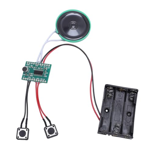 Sound -Recorder -Modul mit Lautsprecher, 5 cm Schlüsselkabel, 4 Minuten Aufnahmezeit, Musikaufnahmemodul für die Begrüßung, Handwerk von GOWENIC