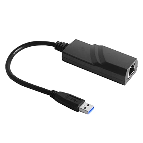 USB-zu-Ethernet-Adapter, 10/100/1000Mbps-Gigabit-Ethernet-Internetadapter, Tragbarer USB3.0-zu-RJ45-Netzwerk-Ethernet-Adapter für Windows, für Linux von GOWENIC