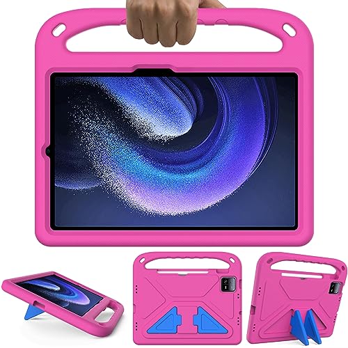 GOZOPO Kinder Hülle für Xiaomi Pad 6 / Xiao mi Pad 6 Pro 11 Zoll, mit Standfunktion, Robust Stoßfest Schutzhülle, Rosa von GOZOPO