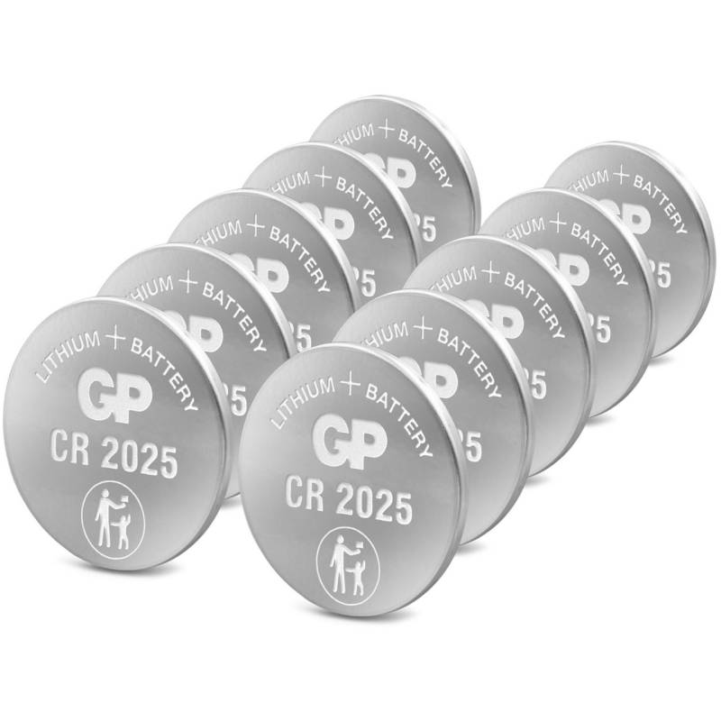 CR2025 GP Lithium Knopfzelle 3V 10 Stück von GP Batteries