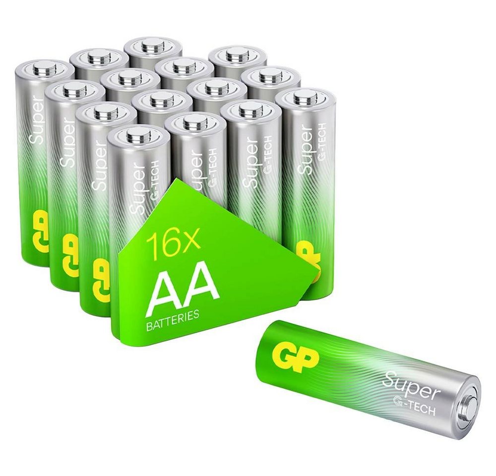 GP Batteries GP Alkaline Batterien AA Mignon, LR06, 1.5V, mit Batterie von GP Batteries