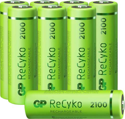 GP Batteries GPRCK210AA086C4 Mignon (AA)-Akku NiMH 2100 mAh 1.2V 8St. von GP Batteries