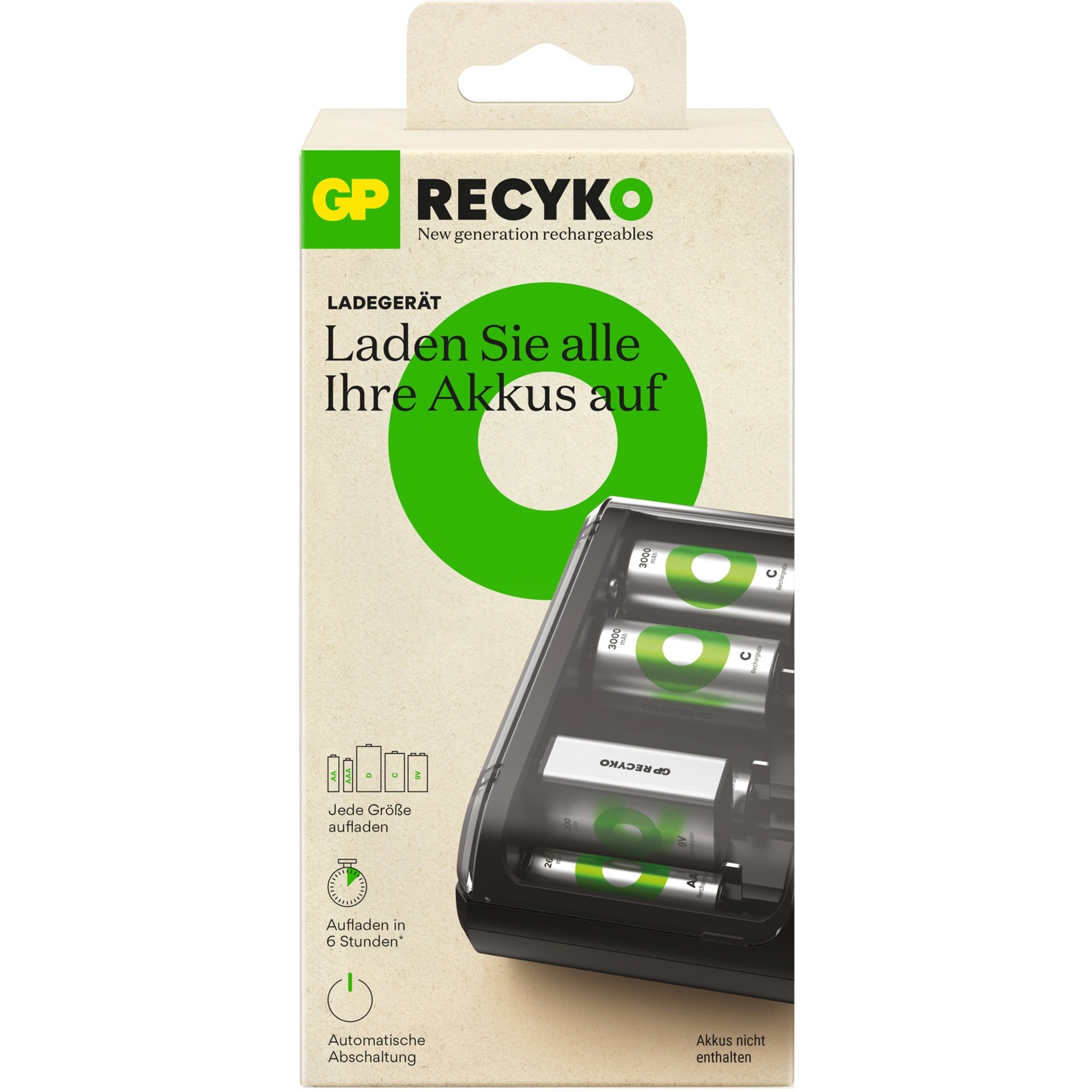 USB Akkuladegerät RECYKO B631 Universell von GP Batteries