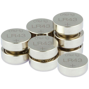 10 GP Knopfzellen LR43 1,5 V von GP