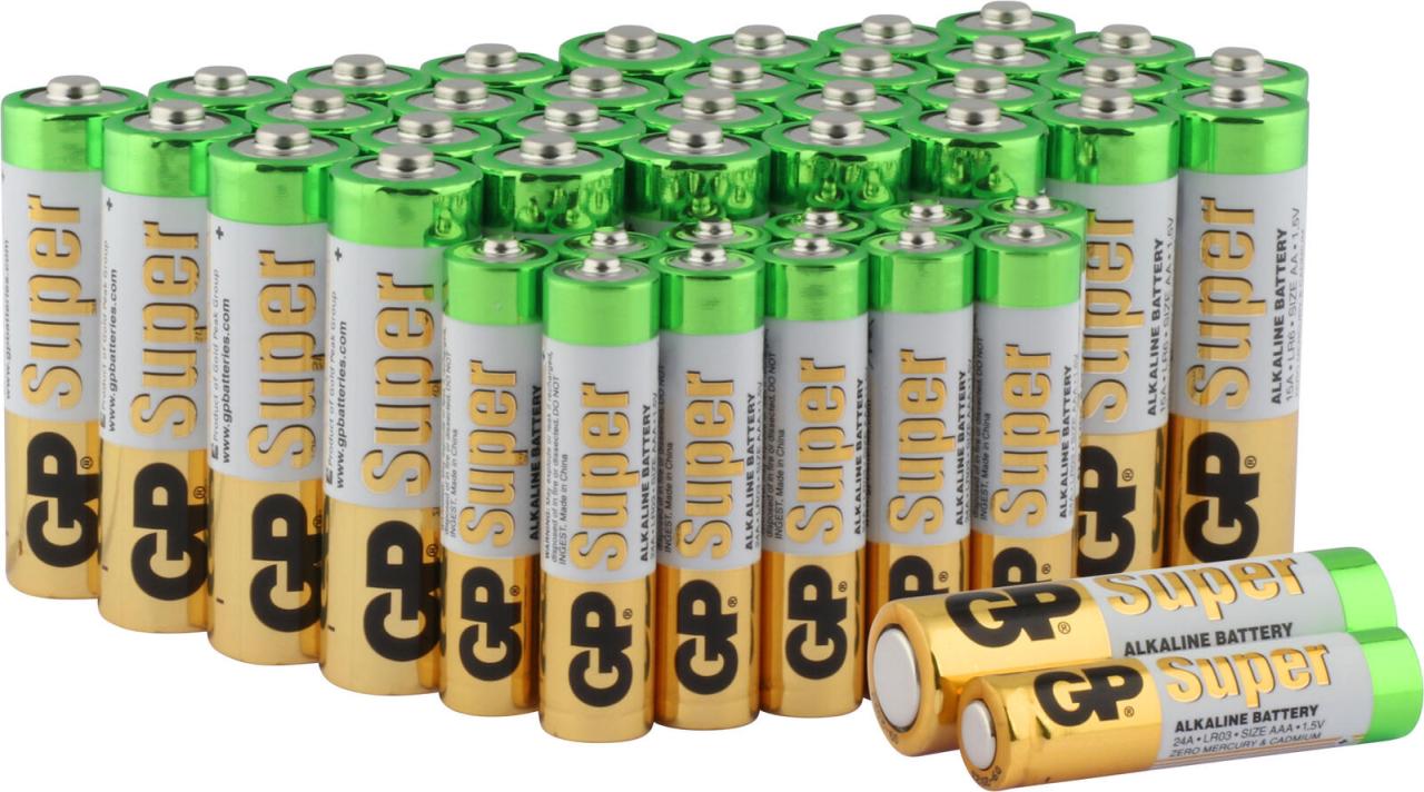 GP Batterien-Set Micro AAA, Mignon AA 1.5 V von GP