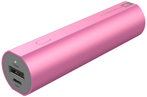 GP Batteries Portable PowerBank Ladegeräte FN02M (2600mAh, 1.2A Ausgang und 1A Eingang, Metallgehäuse) pink von GP