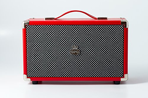 GPO Westwood Retro 25 Watt Lautsprecher mit Bluetooth und Tragegriff - Rot von GPO