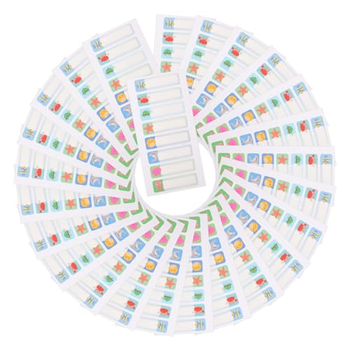 GRADENEVE 25St Klebestreifen Punkt Namensetiketten Markierungen namensaufkleber büromaterial labels Etiketten für Kindertagesstätten Schüler kennzeichnen Kindertagesstätten PVC selbstklebend von GRADENEVE