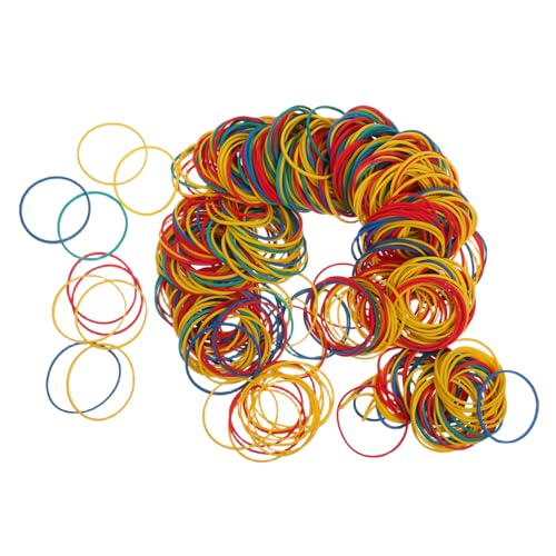 GRADENEVE 600 Stück Gummiband Kleine Haargummis Tie-dye-gummibänder Geldbänder Für Bargeld Gummibänder Für Kinder Elastische Gummibänder Zubehör Für Krawattenfärbemittel Große Gummibänder von GRADENEVE