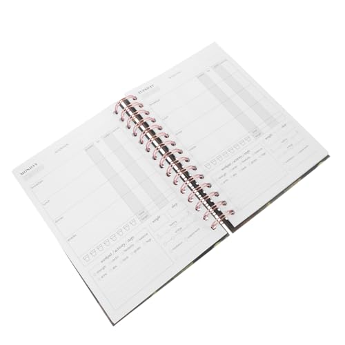 GRADENEVE Fitness-notizbuch Spiralblock Fitness-agenda-notizbuch Trainingsprotokoll-notizblock Fitness Journal Feines Planungsnotizbuch Für Das Fitnessstudio Fitness-logbuch Papier von GRADENEVE