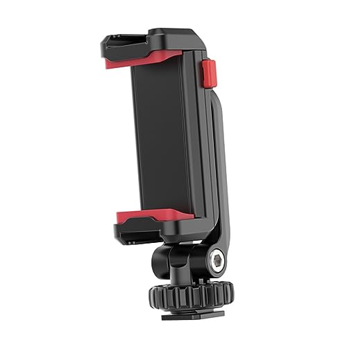 GRADENEVE Handy Stativ Halterung Mit Cold Shoe Mount Universeller Smartphone Clip Adapter Für Stabile Aufnahmen Und Streaming Kompatibel Mit Allen Gängigen Smartphones von GRADENEVE