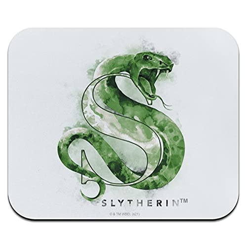 Harry Potter Slytherin Aquarellwappen, flaches Profil, dünnes Mauspad von GRAPHICS & MORE