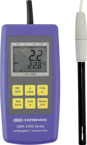Greisinger GMH 3451 Kombi-Messgerät Gelöste Teilchen (TDS), Leitfähigkeit, Salinität, Temperatur von GREISINGER